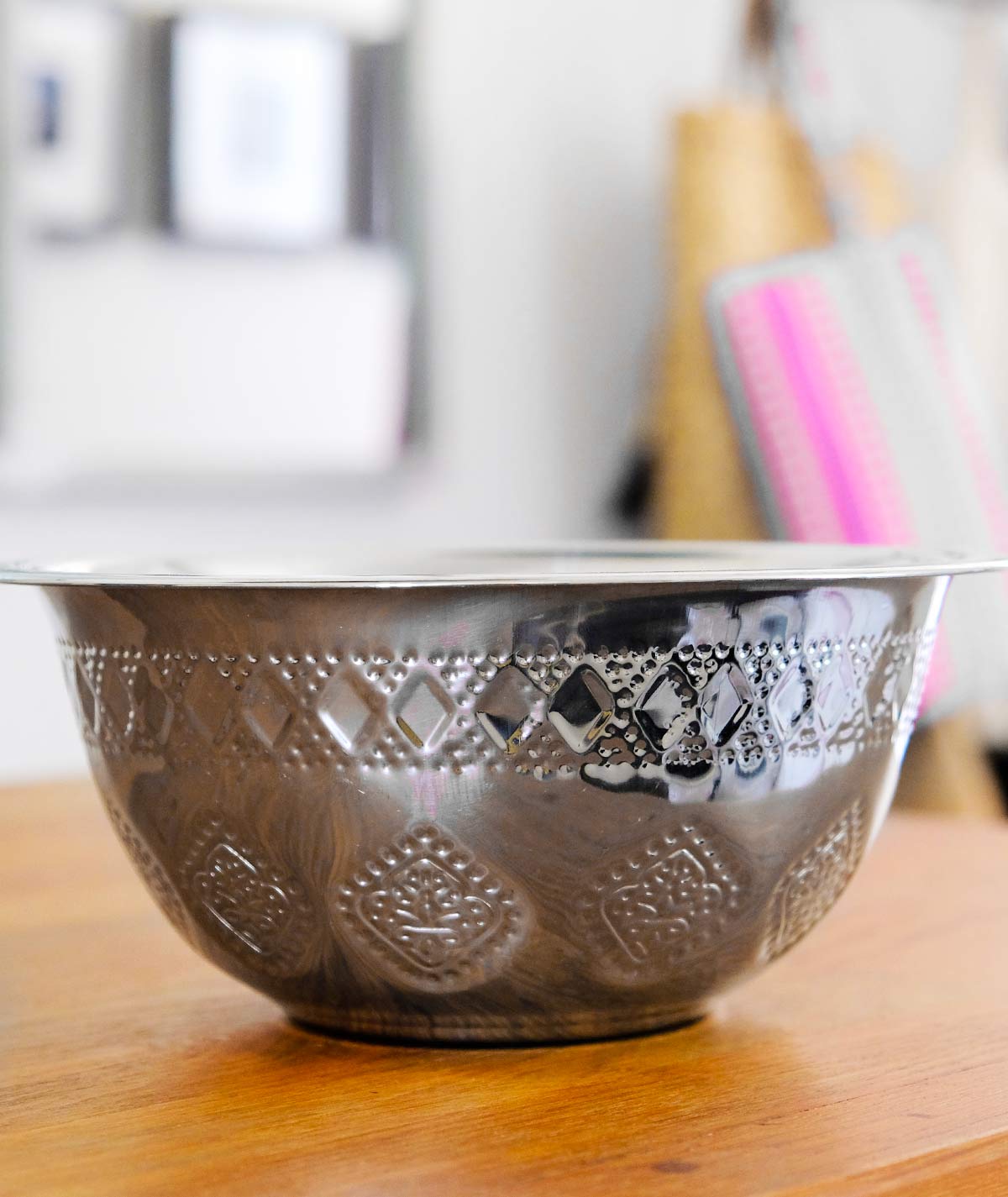 Bol indien en inox martelé