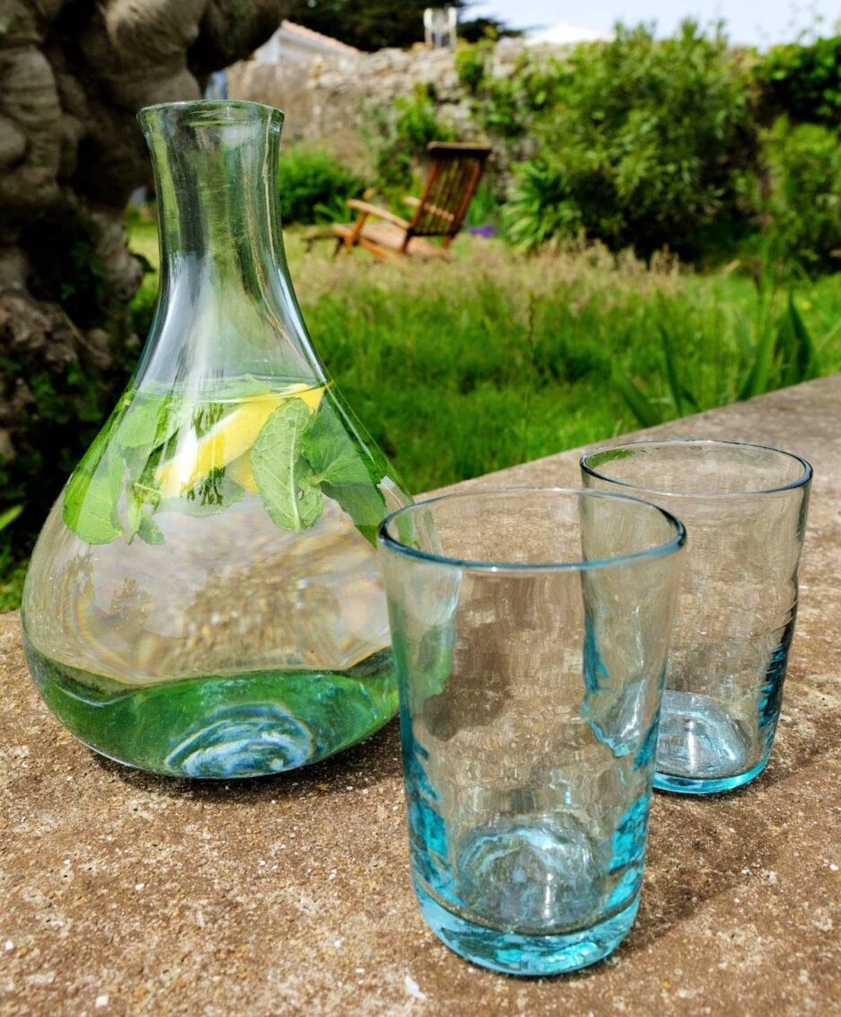 Carafe moderne verre recyclé Liban