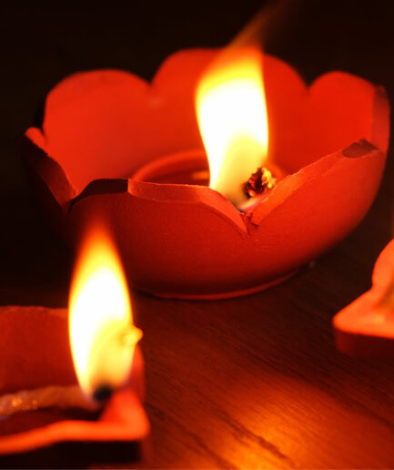 Diya lotus | lampe à huile indienne