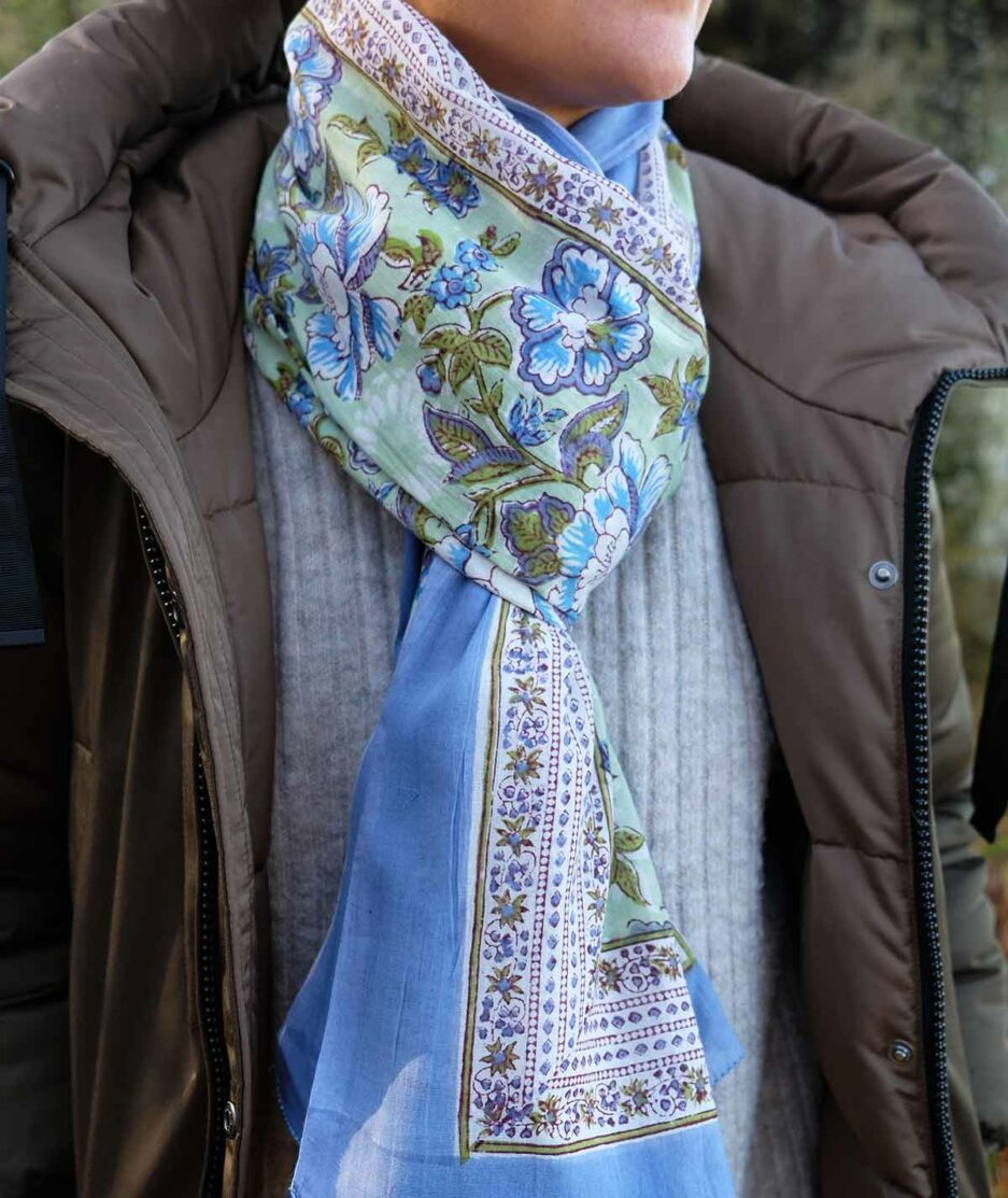 Foulard indien en coton