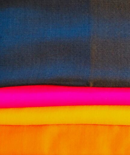 Foulard en cachemire bleu