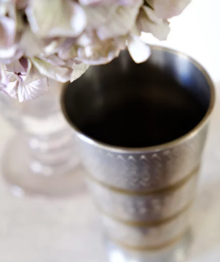 Verre à lassi motifs chevrons